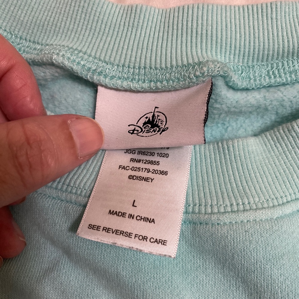 Walt disney world ombre retro sweatshirt L disney parks blues - Picture 3 of 8